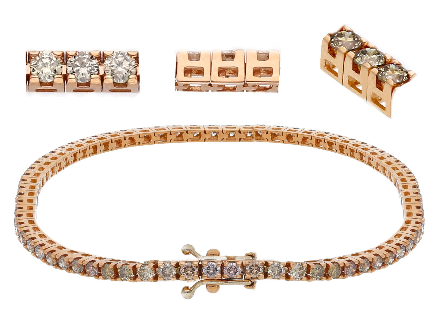 Bracciale tennis modello Griffe quadro