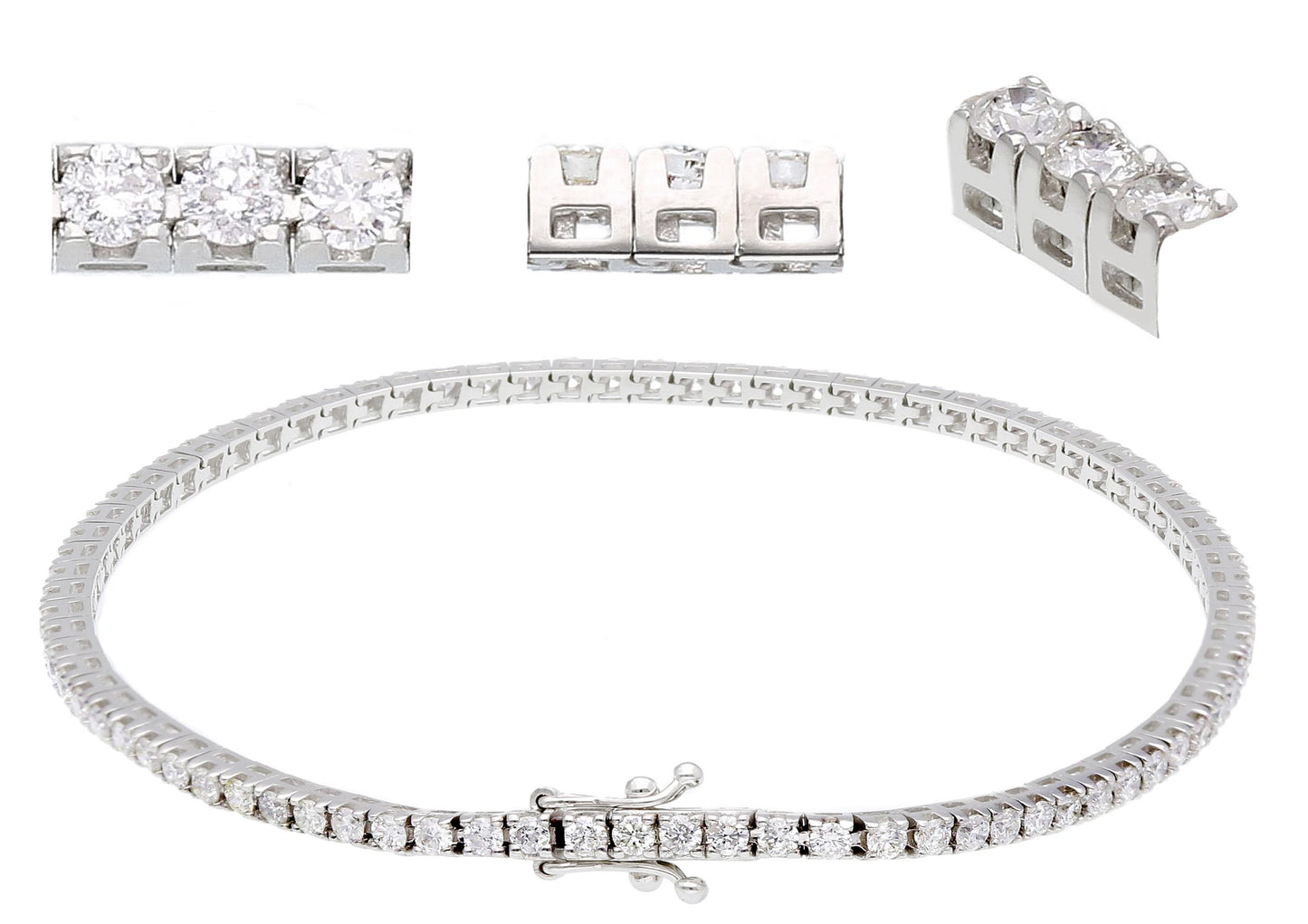 Bracciale tennis modello Griffe quadro
