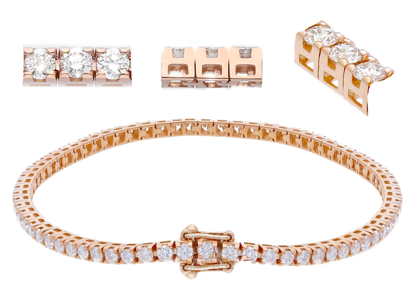 Bracciale tennis modello Griffe quadro