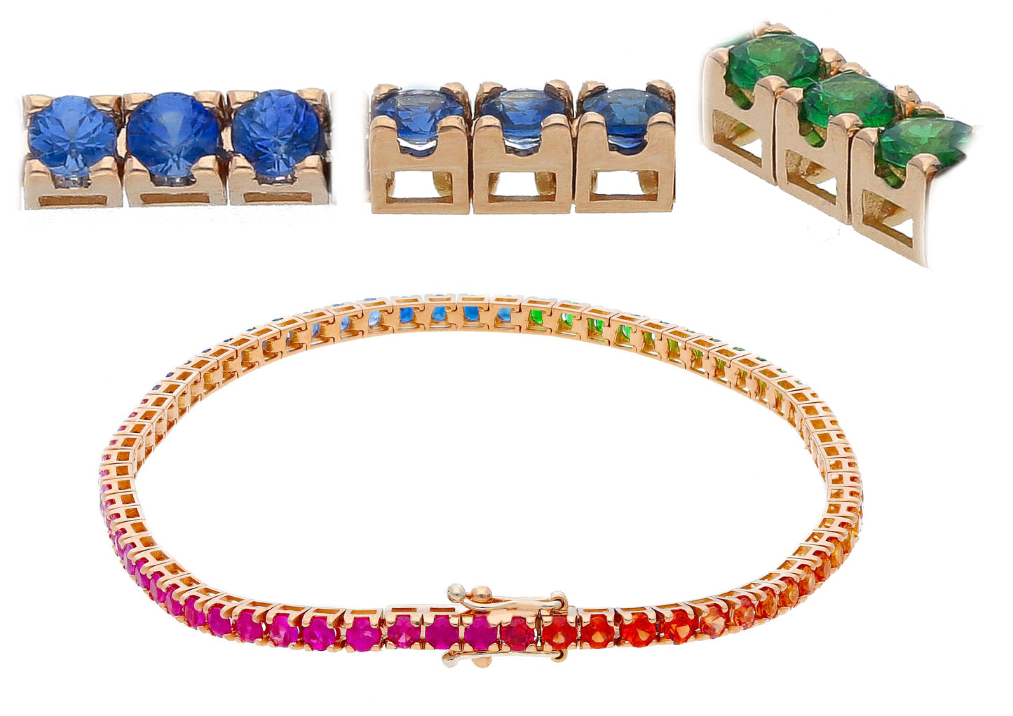 Bracciale tennis modello Griffe quadro